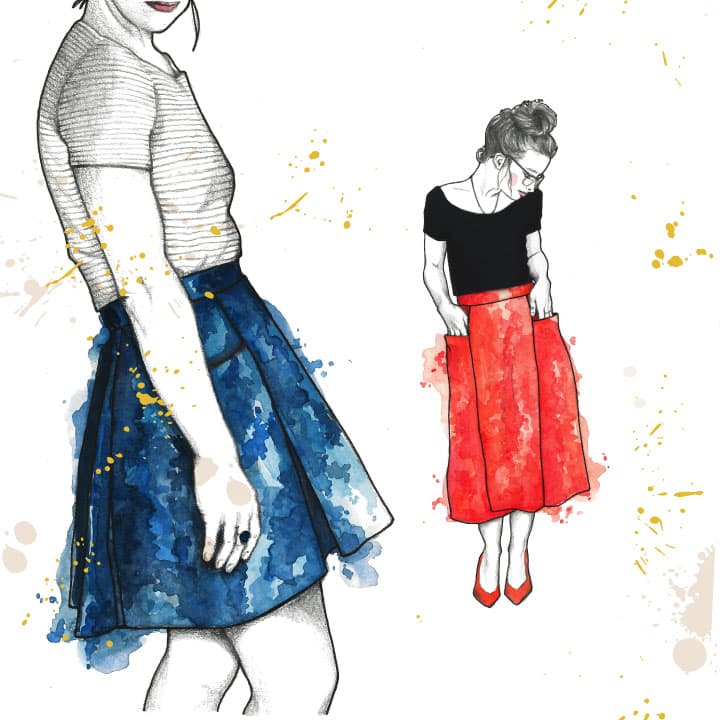 Patti Pocket Skirt Pdf Pattern thumbnail
