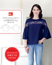 Digital Afternoon Tea Blouse Sewing Pattern thumbnail