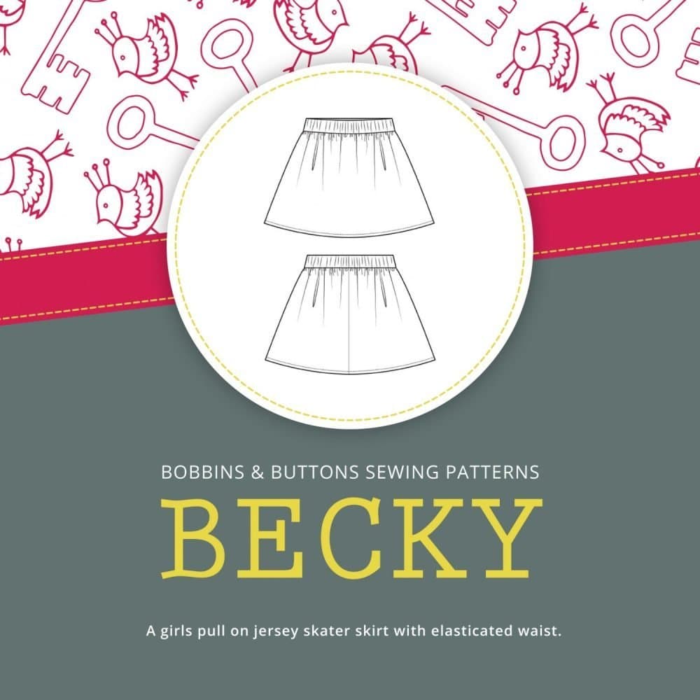 Becky Kids Skater Skirt Sewing Pattern thumbnail