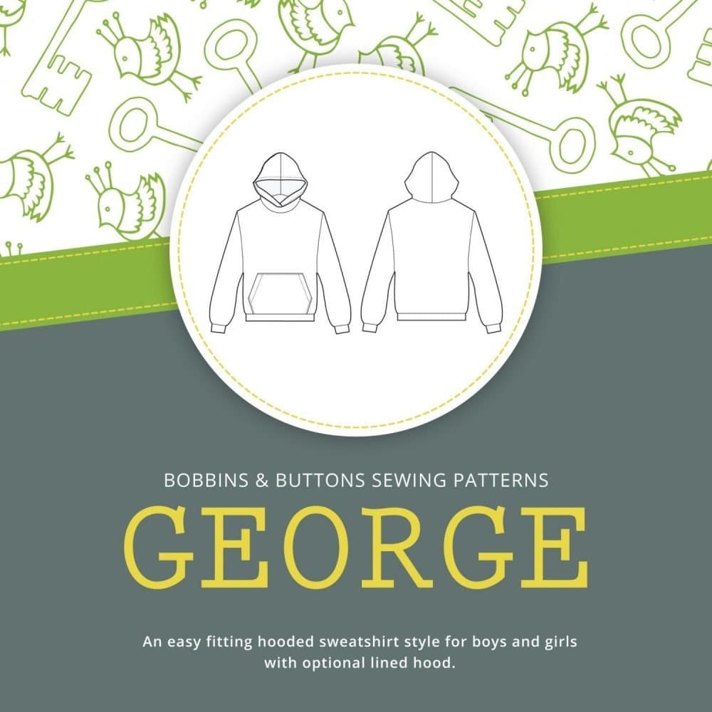 George Kids Hoodie Sewing Pattern thumbnail