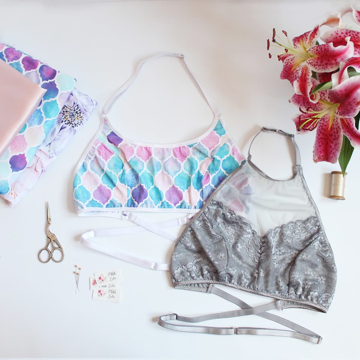 Amber Halter Bra Pdf Sewing Pattern thumbnail