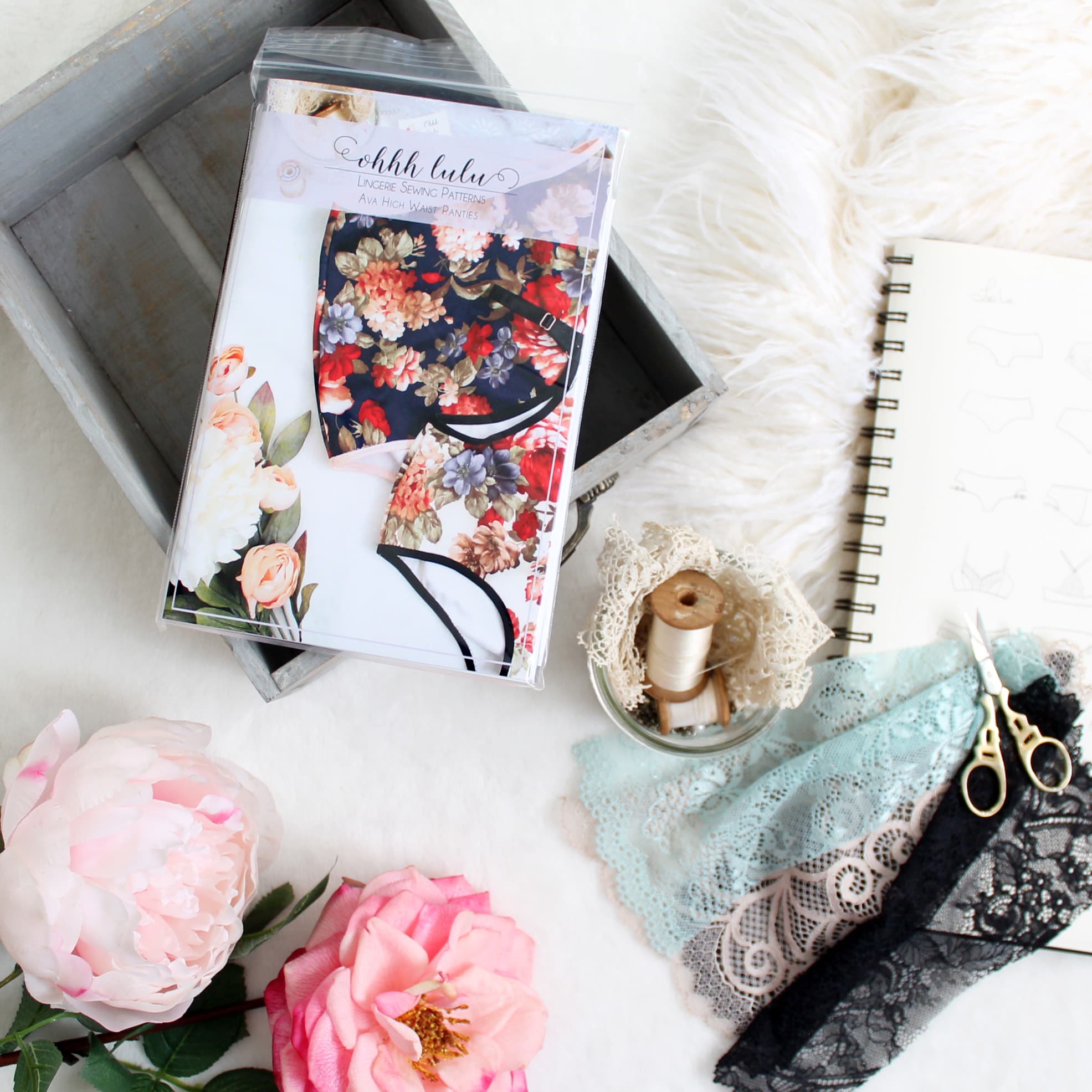 Ava High Waist Panties Printed Pattern thumbnail