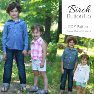 Birch Button Up Pdf Pattern 3 Months - 16 Years thumbnail